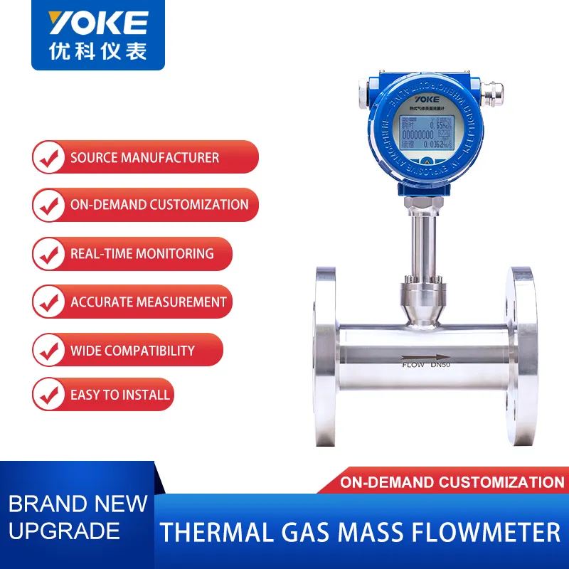 Dijital hava akış ölçer termal gaz kütle akış ölçer sensörü