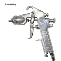Pistolet de pulvérisation pneumatique W-77, buse de 2,5 mm, alimentation par pression, pulvérisateur de peinture à haute atomisation, corps en aluminium pour la décoration de meubles