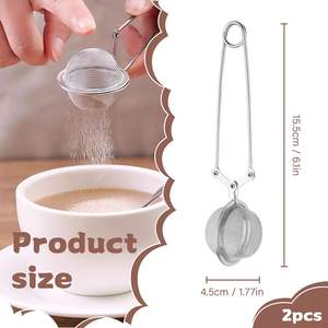 Filtre à mailles fines pour cuisine, infuseur à thé en acier inoxydable en forme de boule pour thé en vrac et tisanes - Offre Spéciale - Product Image 2