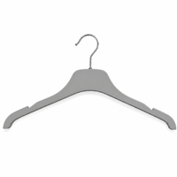 16 Cintres en plastique détachables avec revêtement en caoutchouc et logo personnalisé pour présentation en magasin de vêtements et suspendre sacs, manteaux, costumes, chemises