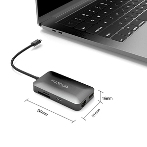 Pulwtop nuevos productos 7 en 1 USB C a la <span class=keywords><strong>policía</strong></span> de 3,0 de tipo c usb 3,0 hub de 7 puertos - Product Image 2