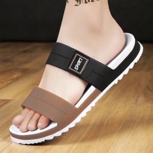 Nuevas sandalias de playa <span class=keywords><strong>One</strong></span> Word Drag para interiores y exteriores, zapatos para hombres, cómodos y transpirables - Product Image 3
