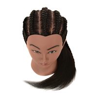 Tête de mannequin bon marché pour la formation en coiffure africaine, idéale pour la pratique de la tressage et de la coiffure afro en salon