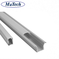 La coutume 6063 a mené l'extrusion en aluminium superbe mince de canal de profil