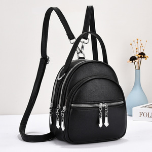 High Quality Women <b>Backpack</b> <b>Purse</b> Fashion Pu Leather Large Designer Travel Bag Ladies Shoulder Bags - Product Image 1