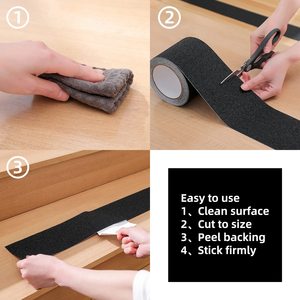 Yellow & Black Anti Slip Safety <b>Tape</b>, High Visibility Hazard Marking Grip <b>Tape</b> for Floors,Stairs,Ramps,Walkways & Industrial Use - Product Image 3