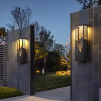 Lampe murale extérieure LED en aluminium et acier inoxydable pour paysage de montagne, étanche, moderne, pour villa, jardin, façade extérieure