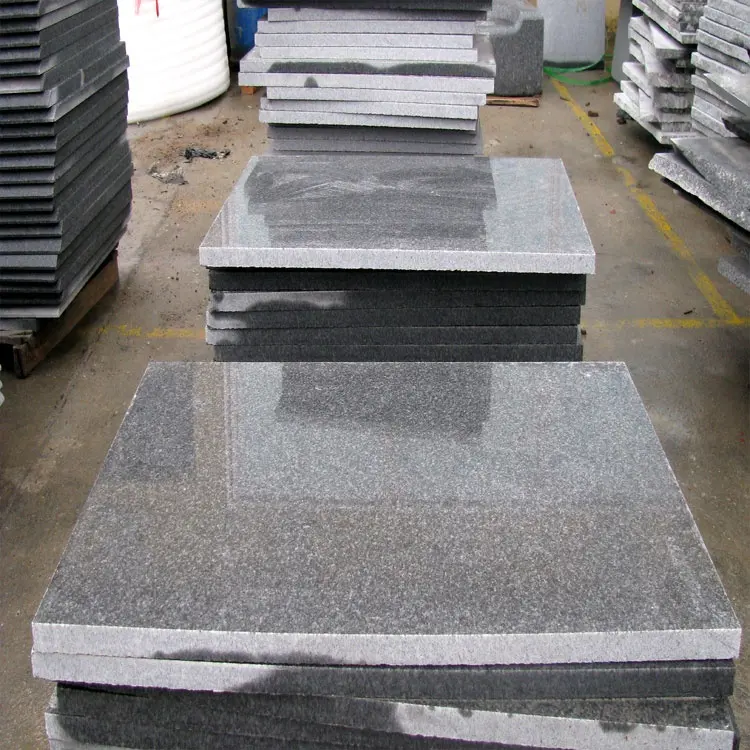 고품질 강철 회색 부엌 화강암 정상 카운터 회색 화강암 테이블 G343 강철 회색 싱크대 화강암