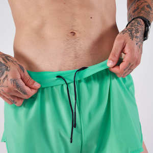 Pantalones Cortos Deportivos Casuales para Hombre, Transpirables, con Cordón, Forro, Compresión, Color Verde Menta, para Correr, Playa, Gimnasio - Product Image 3