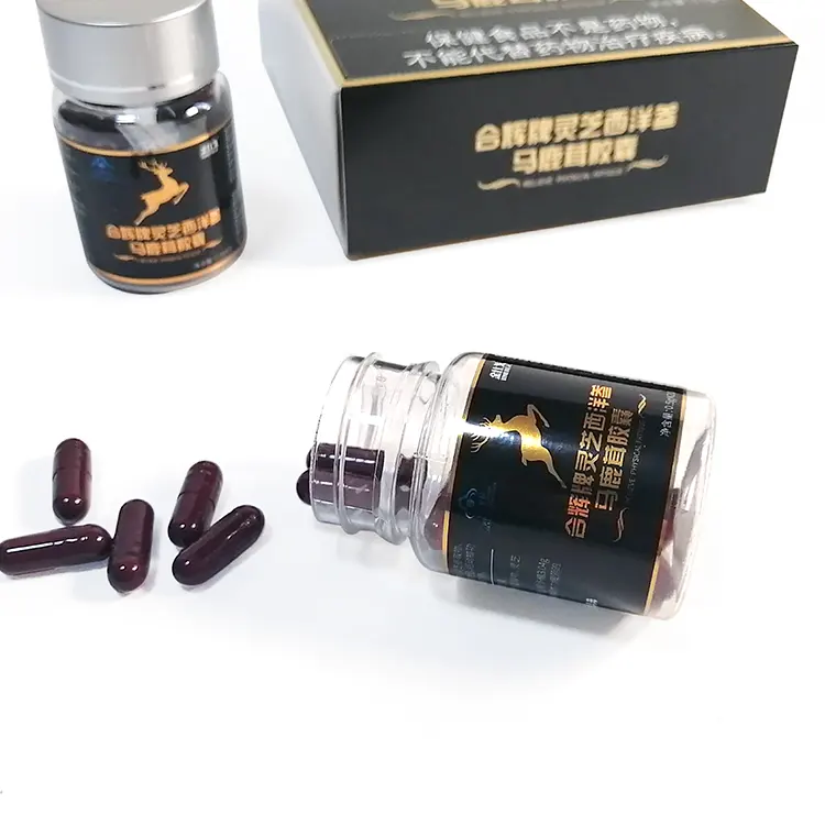 Gratis Monster Op Maat Gemaakt Merk Sexy Langdurige Mannelijke Kruidenstimulatie Getimede Capsules