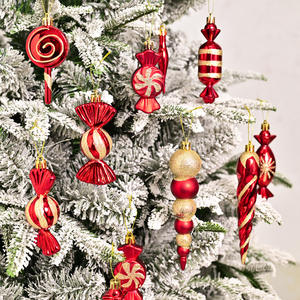 Venta caliente 120 piezas conjunto de decoración de bolas de Navidad Bolas de plástico impermeables de buena calidad gráficos impresos UV para fiesta - Product Image 1