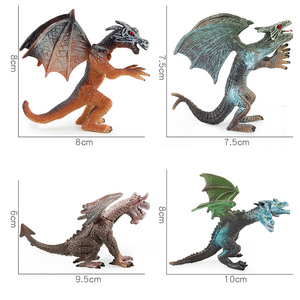 <span class=keywords><strong>Figurine</strong></span> de monstre mutant <span class=keywords><strong>dinosaure</strong></span> volant de style occidental, 4 pièces, collection de figurines statiques de monstres divins, cadeau - Product Image 5