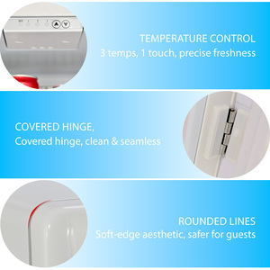 Réfrigérateur à adsorption Green.W Mini 30L en acier inoxydable, faible bruit, économe en énergie, dégivrage automatique, 1 porte, portable pour la maison et l'hôtel - Product Image 6
