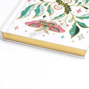 Cuaderno Personalizado con Borde Dorado, Diario de Tapa Dura, Servicio de Impresión de Lujo para Artículos de Papelería Promocionales de Oficina - Product Image 5