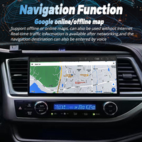 12.3 pouces 2 Din Android pour Toyota Highlander Kluger 3 XU50 2013-2019 autoradio lecteur multimédia GPS Navigation Carplay écran