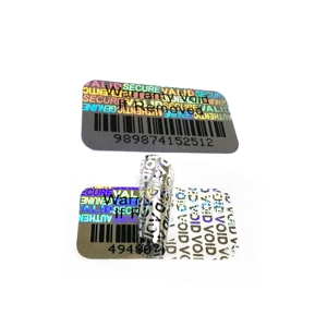 Tùy Chỉnh Hiển Nhiên Làm Xáo Trộn Làm Mất Hiệu Lực Ba Chiều Nhãn An Ninh 3D Ba Chiều Sticker Với Mã Vạch/Mã <span class=keywords><strong>QR</strong></span> - Product Image 1