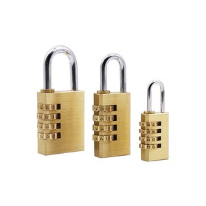<span class=keywords><strong>Cadenas</strong></span> de sécurité extérieur réinitialisables à 4 <span class=keywords><strong>chiffres</strong></span> en laiton, haute qualité, à combinaison, pour bagages, vente en gros - Product Image 1