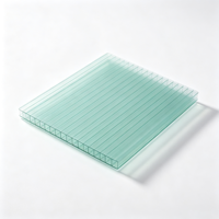 Plaque de polycarbonate alvéolaire gaufrée de qualité supérieure, double paroi, pour abri de voiture, résistante au soleil