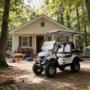 โรงงาน ZOWN จำหน่ายรถกอล์ฟไฟฟ้าแบบมีหลังคา/ล้อออฟโรด 5-6 ที่นั่ง ประสิทธิภาพสูง ทนทาน ได้รับการรับรองมาตรฐาน CE - Product Image 1