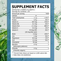 Comprimés de Spiruline et Chlorelle OEM ODM avec Protéines et Magnésium pour Soutenir le Métabolisme, l'Énergie et l'Immunité - Complément Herbal