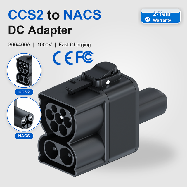 CCS2 NACS DC Adapter 300KW 400KW IP65 DC Fast Charger Connector EV Charging Converter New In-Stock