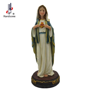 Base dorada personalizable 3D poliresina estatua de Jesús estatuilla religiosa ornamento para decoración del hogar regalo de negocios artesanías de resina pintadas - Product Image 2