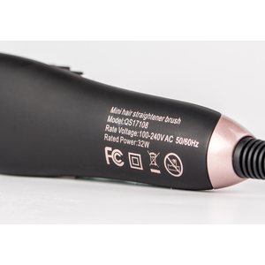Electric Hair Machine <strong>Beard</strong> Hair <strong>Straightener</strong> Brush Iron Hair <strong>Straightener</strong> Gold for Women and Men - Product Image 2