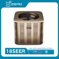 Climatisation à air conditionné à conduit américain de 24 000 BTU, unité de traitement d'air, unité de condenseur supérieure à onduleur, unité de traitement d'air HVAC, pompe à chaleur dorée, AHU 2 tonnes