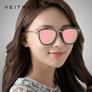Gafas de Sol Polarizadas para Mujer Veithdia, Lentes TAC UV400, Marco de Metal y Plástico, Protección Solar para Viajes, Modelo 3038 - Product Image 4