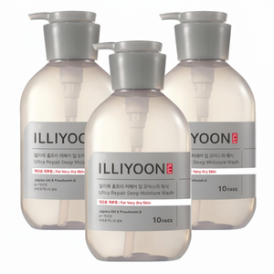 Illiyoon Ultra Repair Deep Moisture Body Wash 500ml Confezione da 3 Sconto Formula Liquida per Pelle Secca con Acido Ialuronico - Product Image 1