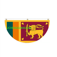 Drapeau en forme d'éventail Samoa, design personnalisé, drapeau en forme d'éventail, drapeau de jardin, drapeau d'extérieur, drapeau de cour