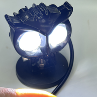 Feux de moto, design hibou, projecteurs de moto, mini phares antibrouillard/de conduite, phares auxiliaires LED pour moto, 3 couleurs