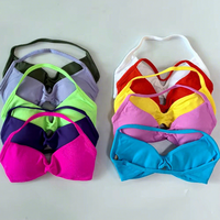 Ensemble de yoga sans couture pour femme avec logo personnalisé : haut court, soutien-gorge et short taille haute froncé aux fesses