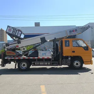 Camion-godet à plate-forme de travail aérienne à bras télécommandé automatique et efficace pour la construction et l'ingénierie