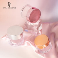 Kemasan Kosmetik Transparan Mewah Baru Botol 5/10/15/20/30/50/80G Wadah Krim dengan Tutup Emas