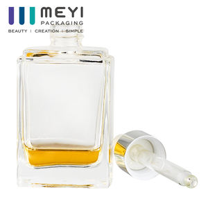 Flacon compte-gouttes à fond épais carré direct d'usine-pour les sérums de soins de <span class=keywords><strong>la</strong></span> peau et les huiles essentielles-Preuve évidente et résistante aux enfants - Product Image 1