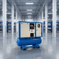 Compresseur d'air industriel 4-en-1 de 15 kW (20 CV) avec sécheur, pompe et moteur stationnaire pour machine de découpe laser - Vente en gros