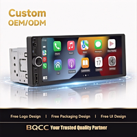 Autoradio Android universel BQCC Single-Din 6,86 pouces, prix OEM, lecteur multimédia Carplay, BT, FM, charge de téléphone, MP5, stéréo pour HONDA