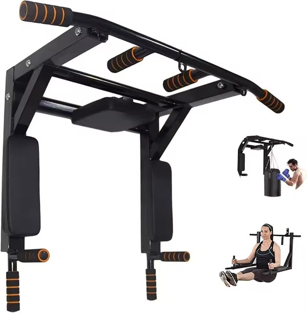 Calisthenics Exercise Door Gym Bar Horizontal Wall Mount Chin Fitness Equipment Multifunctional Wall Mounted Doorway Pull up Bar