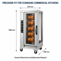 Four électrique à économie d'énergie, machine de boulangerie fiable, équipement de cuisine professionnel en acier inoxydable, puissance 7,5 kW pour la production de pâtisserie