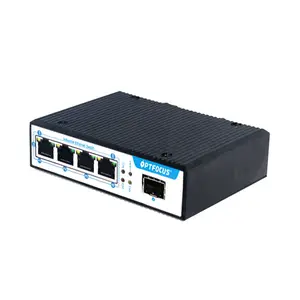 Untuk Kamera Ip Poe NVR Industri Poe Splitter Ethernet 10/100/1000M 250Meter Daya Tanam 48V Poe Switch 4 Port