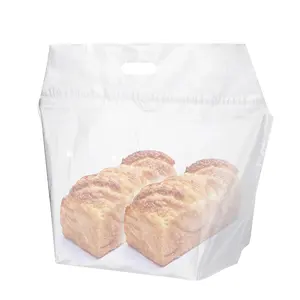 Bolsa de plástico troquelada para llevar comida rápida, sello adhesivo a prueba de manipulaciones para restaurante, panadería, bebida, entrega - Product Image 1