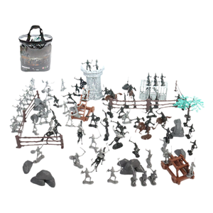 Set de Juego de Guerra Romana de 109 Piezas de PP Premium, Modelo Militar, Figuras de Acción de Asedio y Batalla Antiguos Completos para Niños de 3 Años en Adelante - Product Image 1