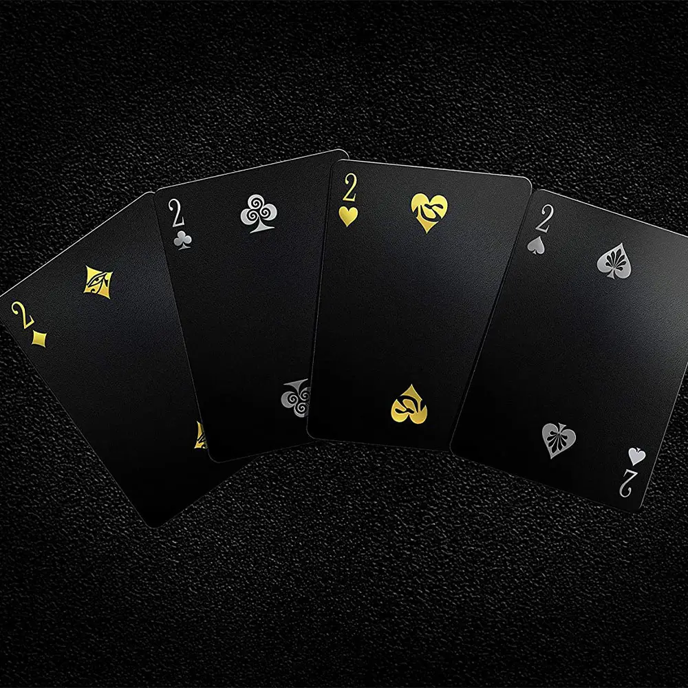 Benutzer definierter Druck Klare 0,35 PVC-Spielkarten New Poker Smooth Water proof Plastic Box