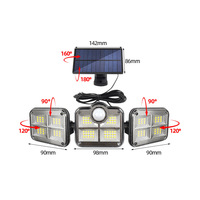 Lámparas solares Lámparas de jardín al aire libre Se iluminan automáticamente cuando se oscurece Control remoto dividido, garaje con sensor de cuerpo humano