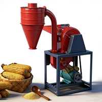 Nouveau moulin à maïs auto-aspirant, moulin à aliments pour animaux domestiques et agricoles, machine de broyage polyvalente pour l'élevage