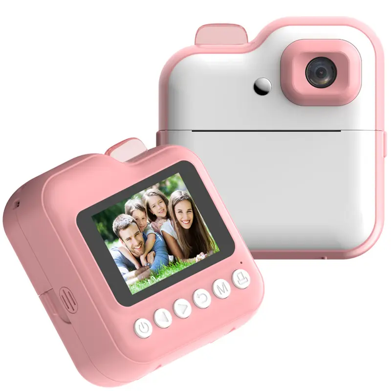 Câmera infantil com impressão instantânea, câmera para bebês e crianças, mini câmera selfie de 2.4 polegadas HD com brinquedos infantis, 2024, ideal para crianças