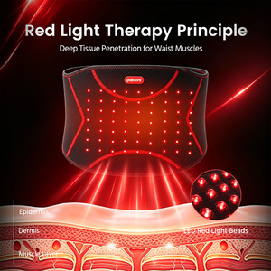 <span class=keywords><strong>Ceinture</strong></span> <span class=keywords><strong>de</strong></span> soutien lombaire chauffante intelligente à lumière rouge avec minuterie 45 min et chargement Type-C pour le soulagement des maux <span class=keywords><strong>de</strong></span> <span class=keywords><strong>dos</strong></span> lors <span class=keywords><strong>de</strong></span> longues journées <span class=keywords><strong>de</strong></span> travail assis - Product Image 5