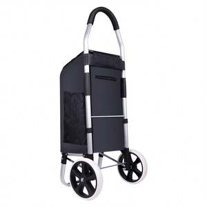Tianyu G-01 Folding Heavy Duty <b>Shopping</b> Cart Dual EVA Wheel Portable Stair-Capable Trolley Plastic Surface 50kg Load Capacity - Product Image 6