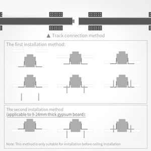 Support de lampe magnétique de concepteur, en aluminium, 0.5M, 1M, pour suspension au plafond, montage encastré - Product Image 6